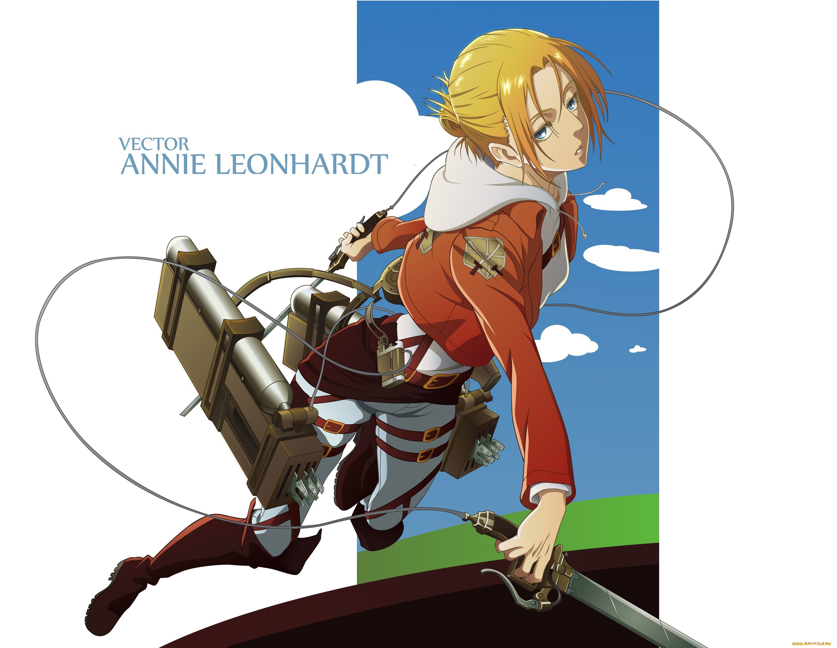 , shingeki no kyojin, annie, leonhardt